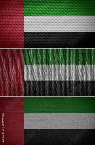United Arab Emirates fabric flags, set #92573534