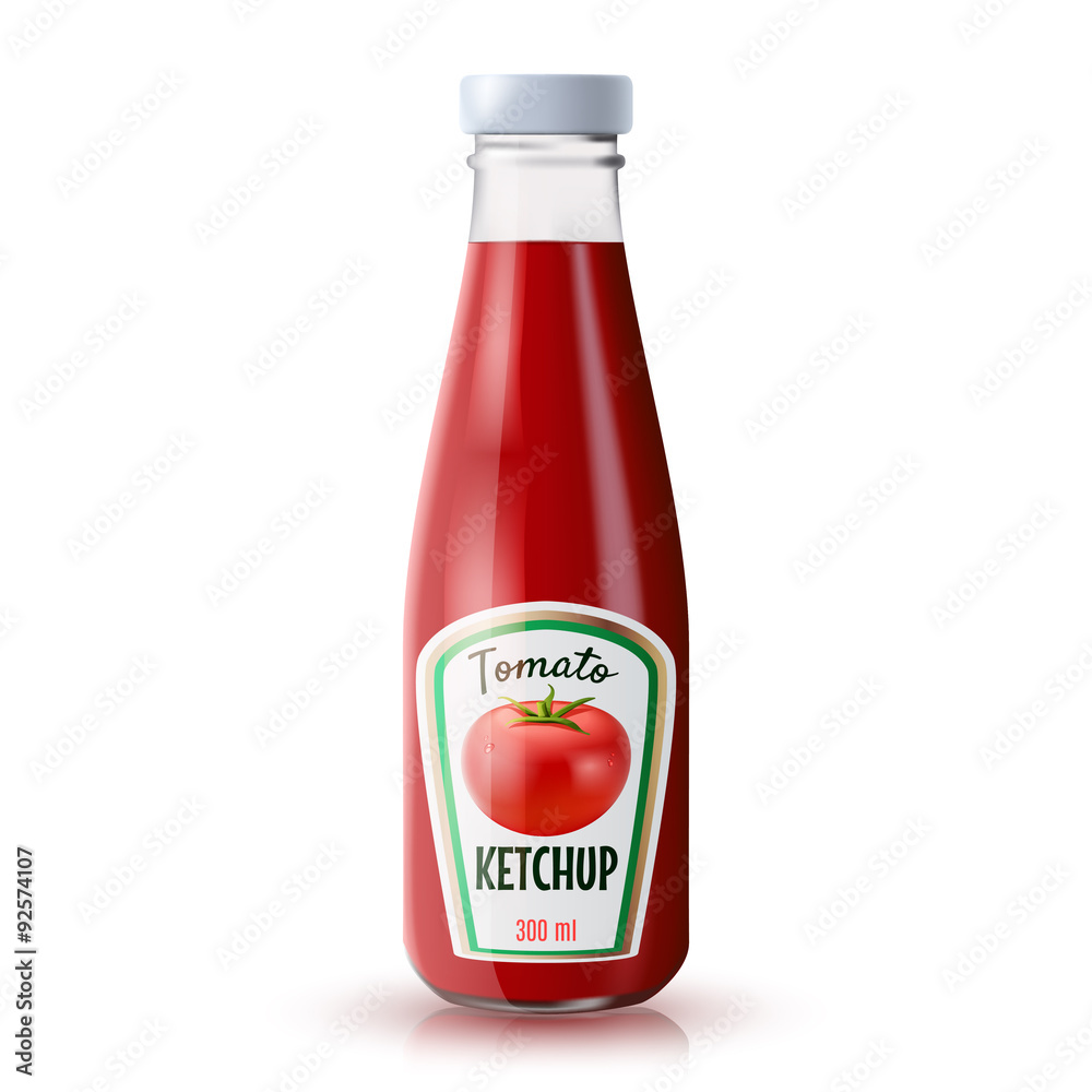 Ketchup Realistic Bottle Ketchup Realistic Bottle