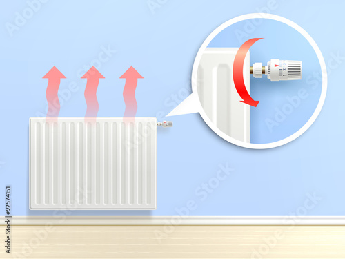 Realistic Radiator Illustration
