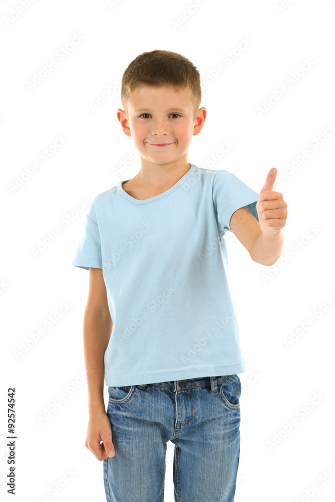 Beautiful little boy, isolated on white Beautiful little boy, isolated on white