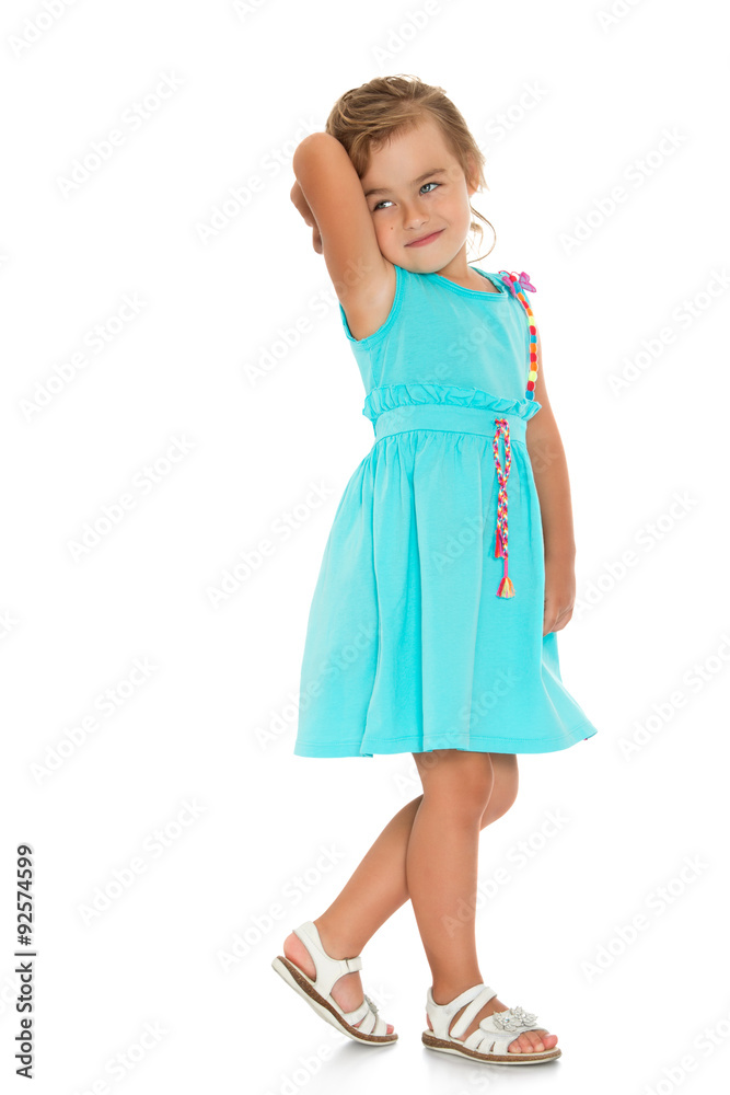 Adorable little fashion girl with beautiful hair Adorable little fashion girl with beautiful hair