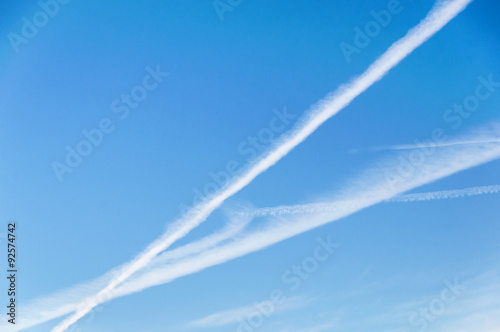 Blue sky with clouds background