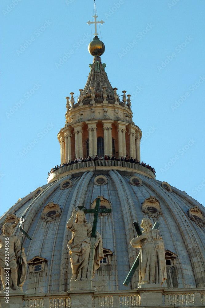 Italia,Lazio,Roma, cupola di San Pietro. Italia,Lazio,Roma, cupola di San Pietro.