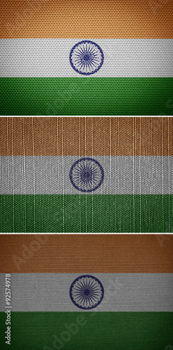 Indian textile flags #92574978