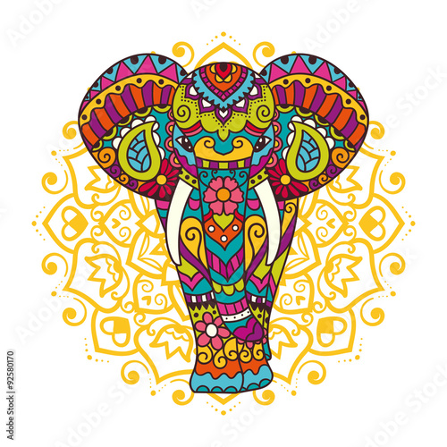 Decorative elephant illustration
