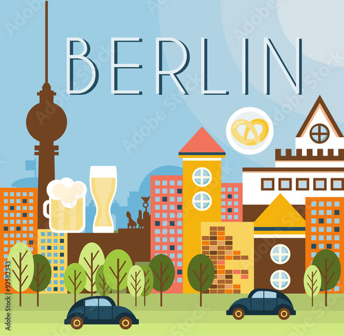 Berlin Landscape Vector Illustration