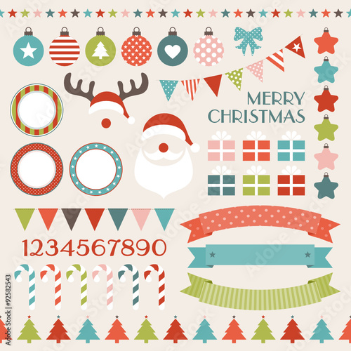 Retro Christmas Icon Collection