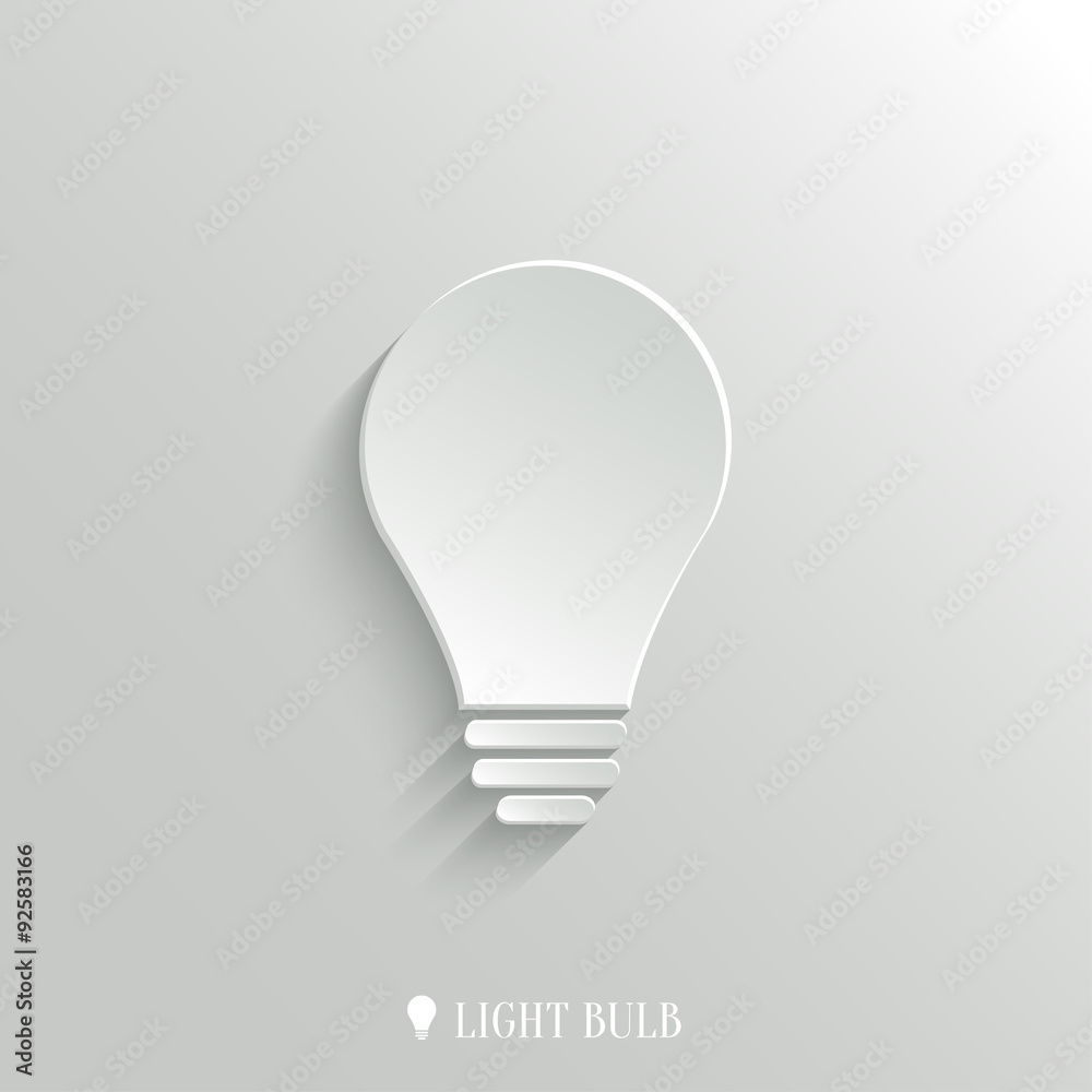 Light bulb icon - vector web background Light bulb icon - vector web background