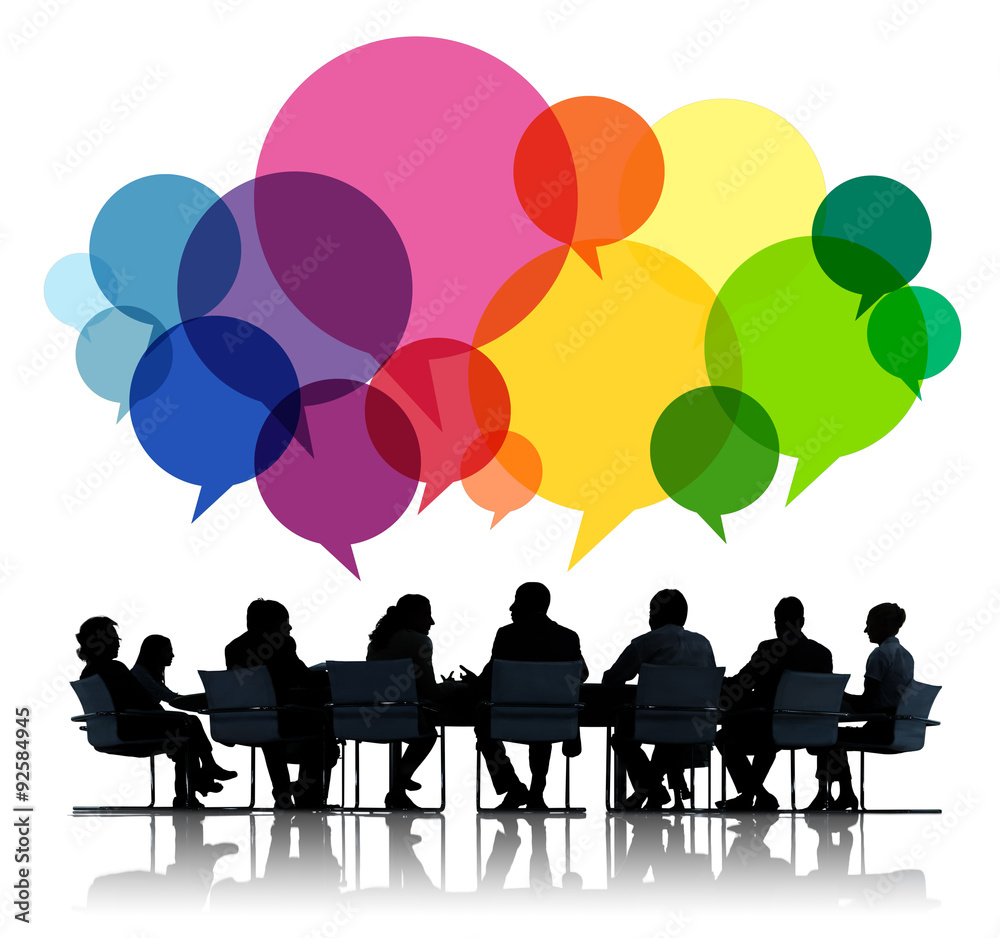 Business People Message Talking Communication Concept Business People Message Talking Communication Concept