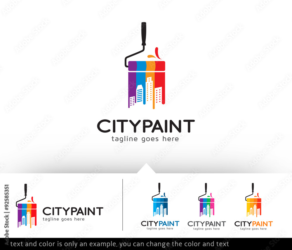 City Paint Logo Template Design Vector