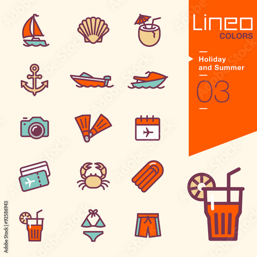 Lineo Colors - Holiday and Summer icons