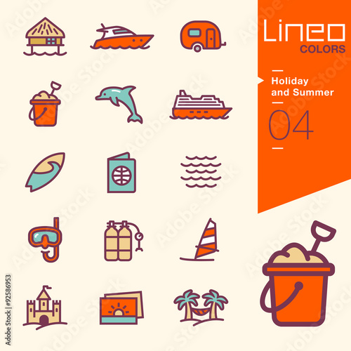 Lineo Colors - Holiday and Summer icons
