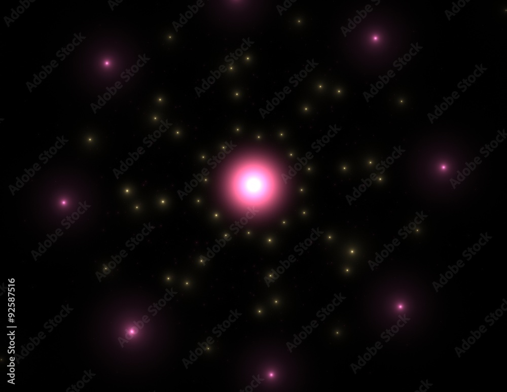 Obraz premium generated colored shapes