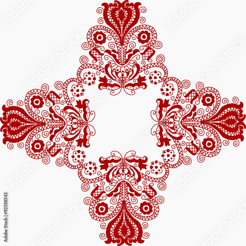 traditional embroidery pattern, hungary