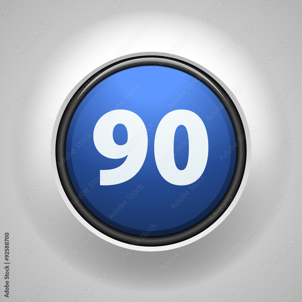Minimal speed to 90 kilometers per hour traffic sign Minimal speed to 90 kilometers per hour traffic sign