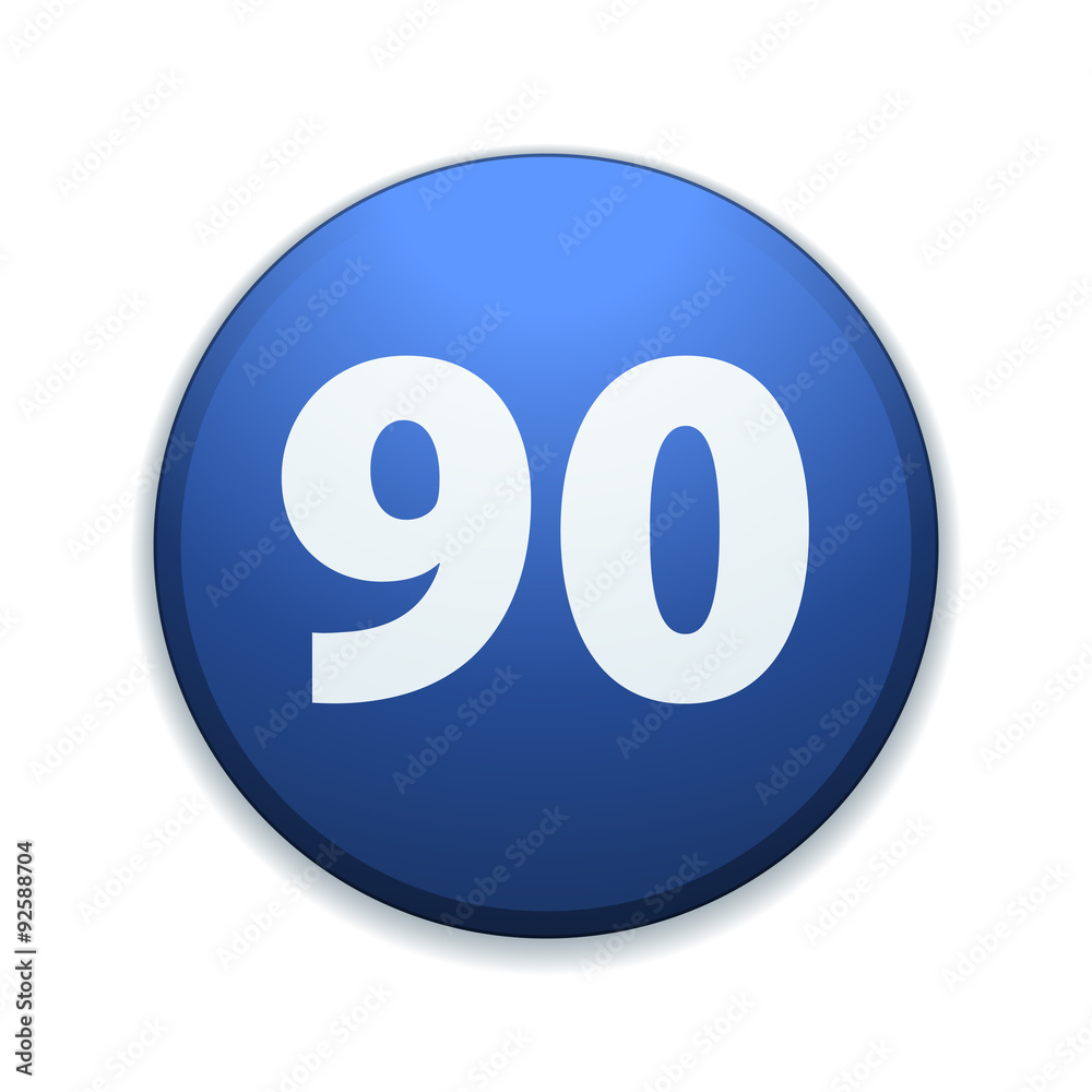 Minimal speed to 90 kilometers per hour traffic sign Minimal speed to 90 kilometers per hour traffic sign