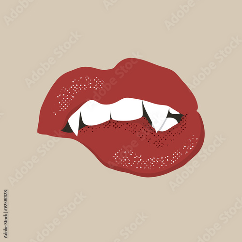 Sexy vampire mouth