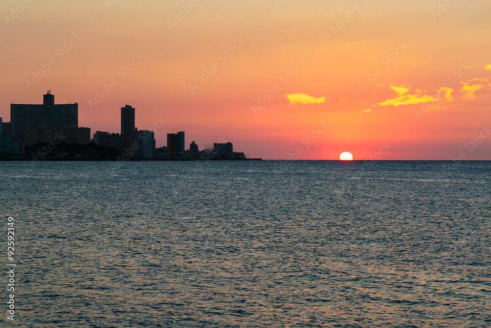 Sunset in La Habana