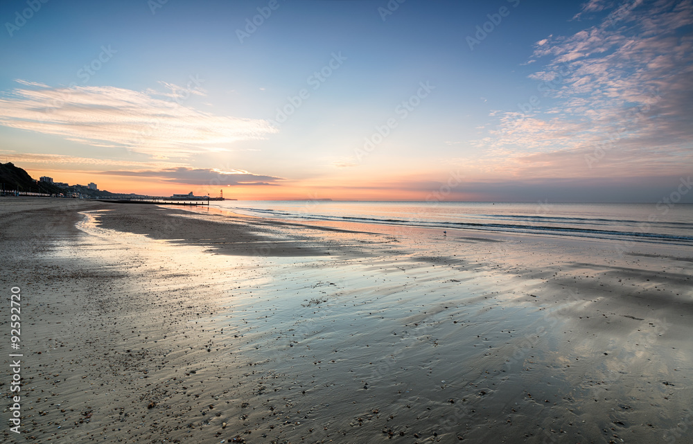 Sunrise on Bournemouth Beach