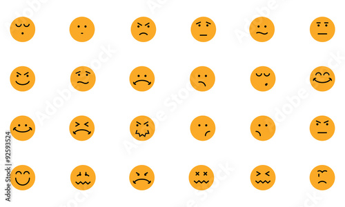 Smiley Colored Vector Icons 4