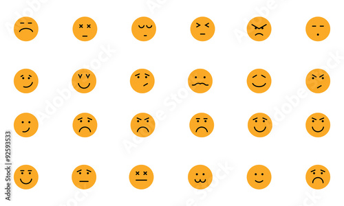 Smiley Colored Vector Icons 5