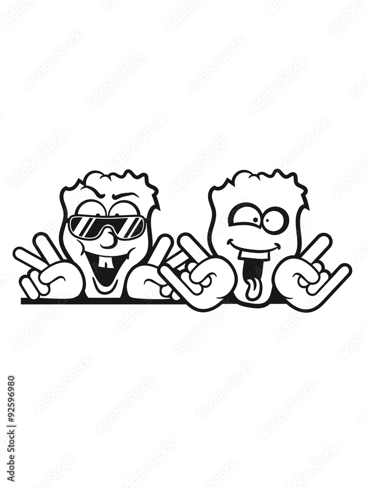 Hard Rock Heavy Metal handzeichen satan crew Hard Rock Heavy Metal handzeichen satan crew