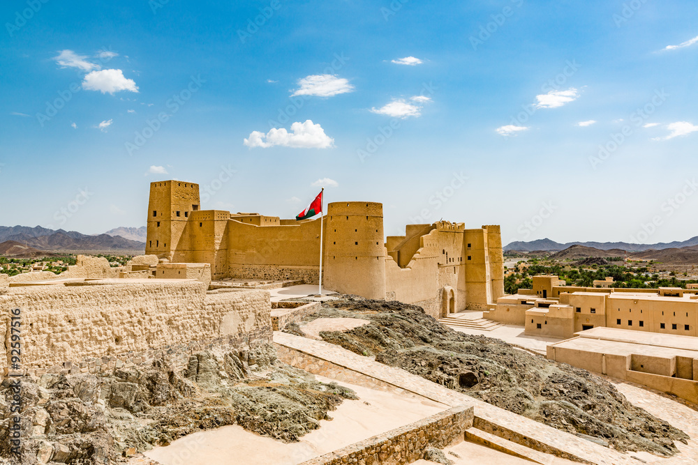 Bahla Fort is one of four historic fortresses situated at the foot of the Djebel Akhdar highlands in Oman. It has led to its designation as a UNESCO World Heritage Site and is known as Qal'at Bahla'.