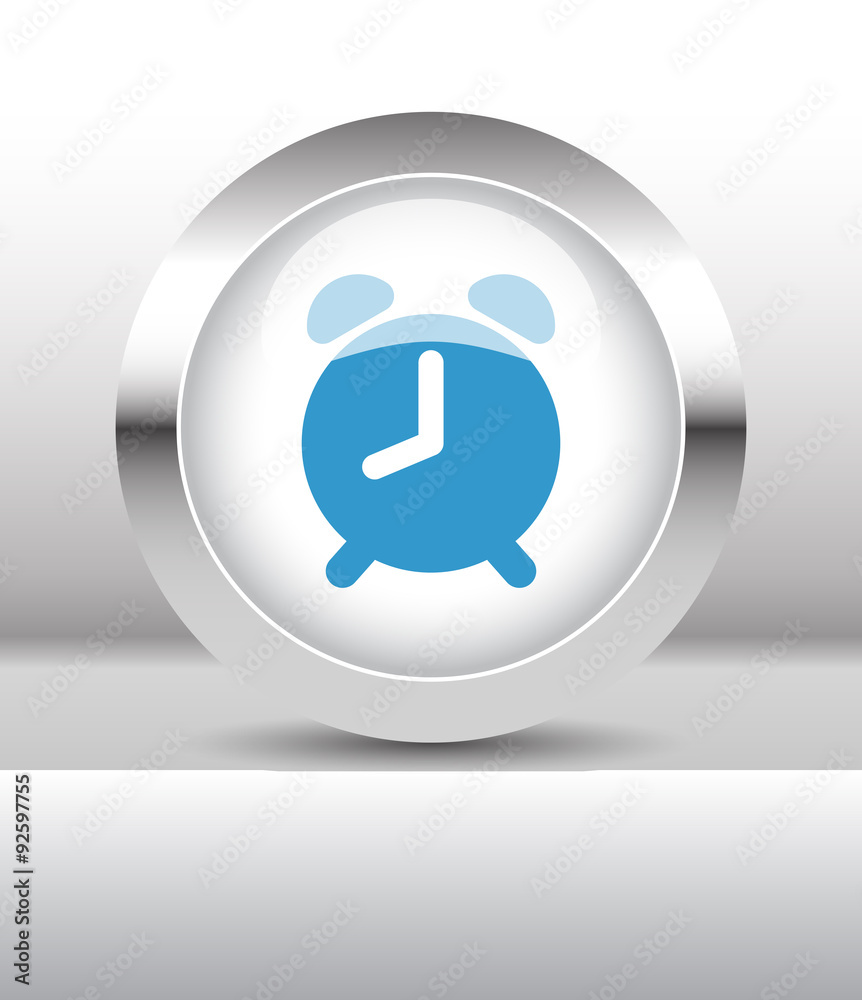 Web button with Alarm Clock illustration on abstract table Web button with Alarm Clock illustration on abstract table