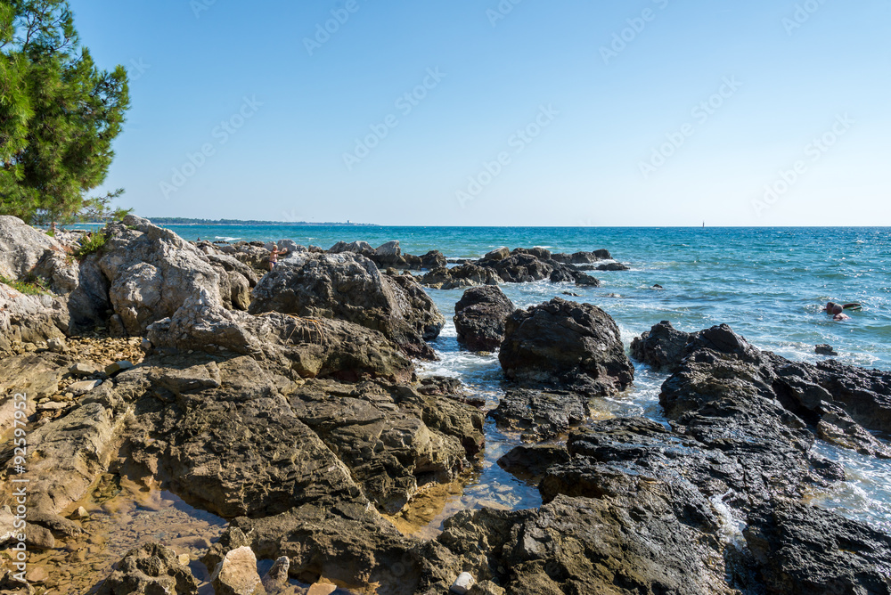 sunny day on the Adriatic coast