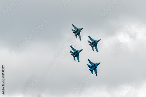Canvas-taulu Military air fighters Su-27