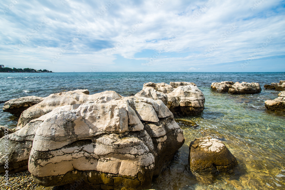 sunny day on the Adriatic coast