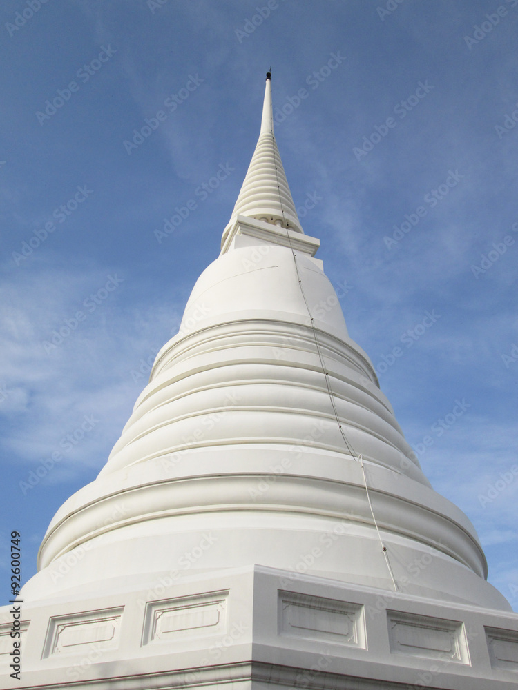 White Pagoda with blue sky White Pagoda with blue sky