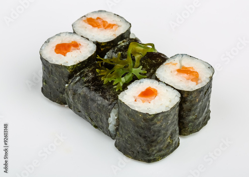 Sushi with salmon