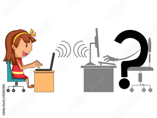 Internet hazards, children