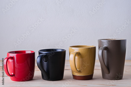 rows of coffee cup