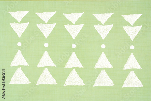 handmade ornament prints on paper background - abstract graphic
