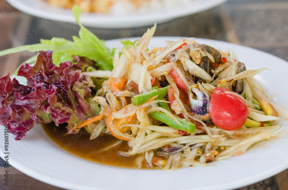 spicy papaya salad