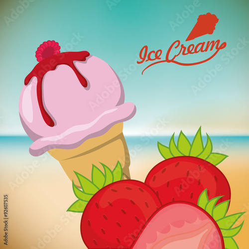 Fototapeta Naklejka Na Ścianę i Meble -  Ice cream design 