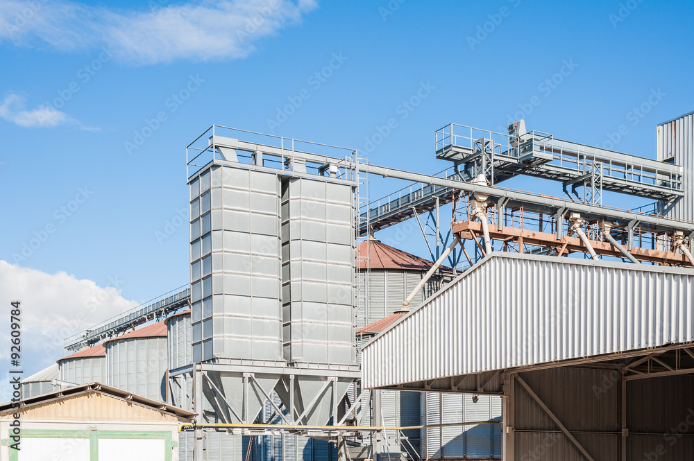 Obraz premium Storage facility cereals, and bio gas production