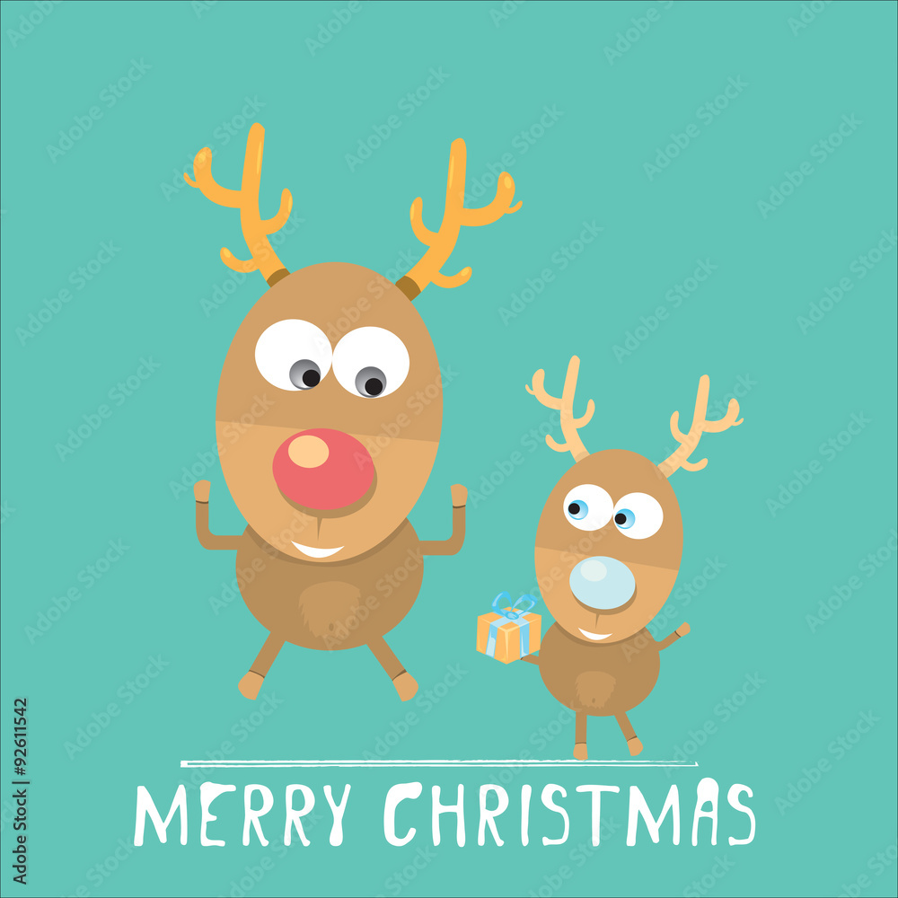 vector Christmas reindeer
