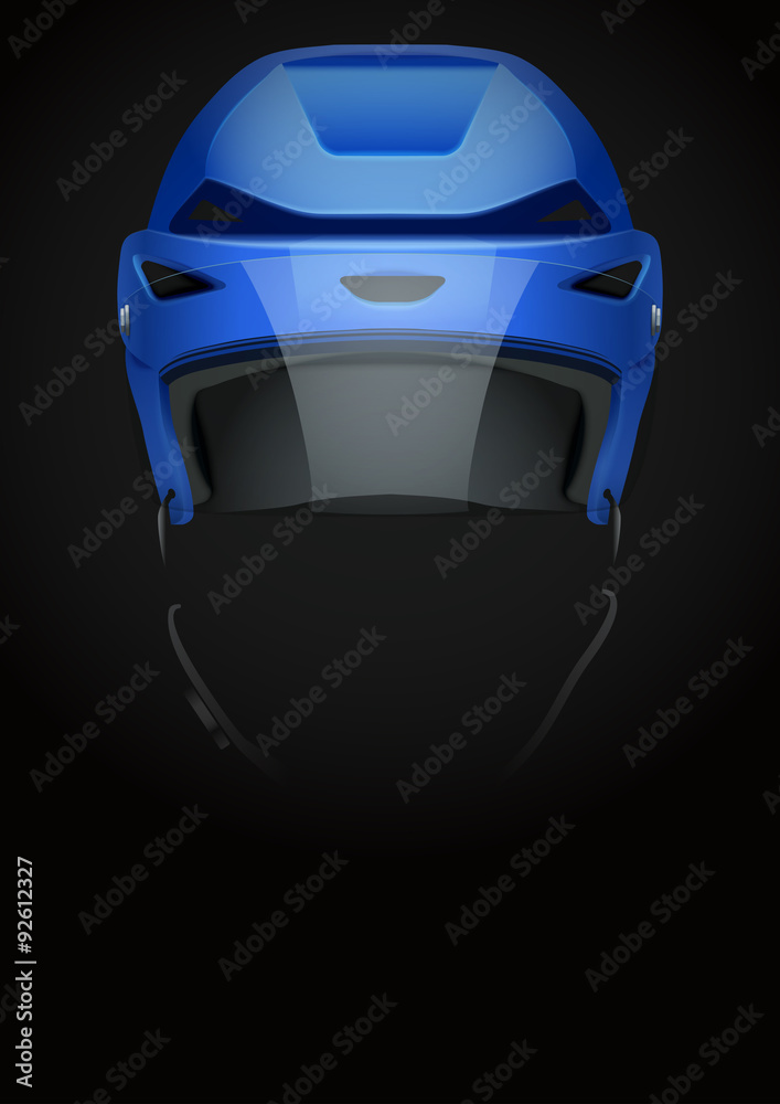Fototapeta premium Dark Background of ice hockey. Vector Illustration.