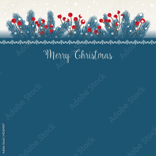 Christmas Background with Fir Twigs