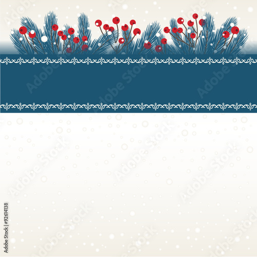 Christmas Background with Fir Twigs