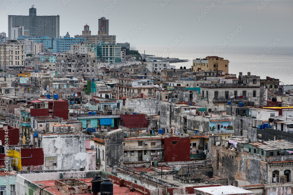 City scape of Havana capitol of Cuba