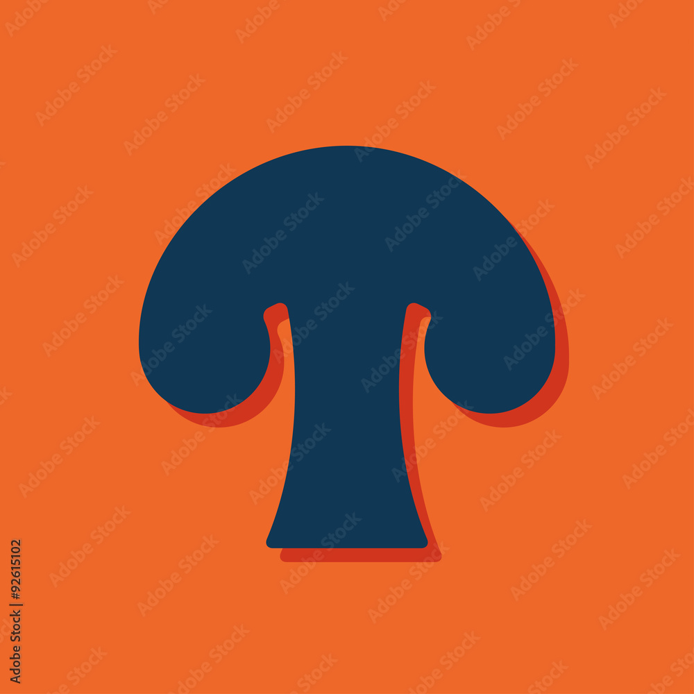 Vector mushroom icon. Food icon. Eps10 Vector mushroom icon. Food icon. Eps10