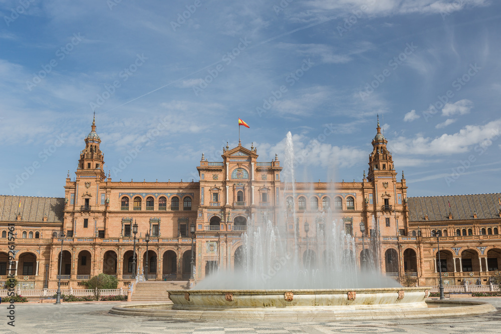 Plaza de Espana, Seville, Fountain