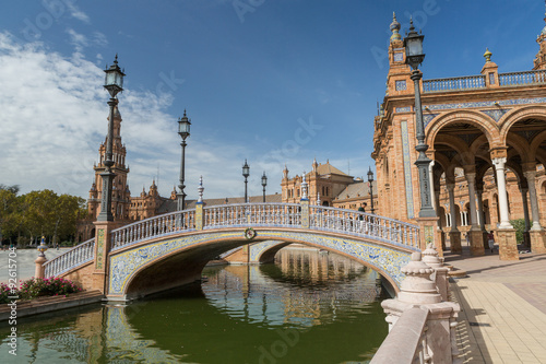 Plaza de Espana  Seville  Tiled Bridge