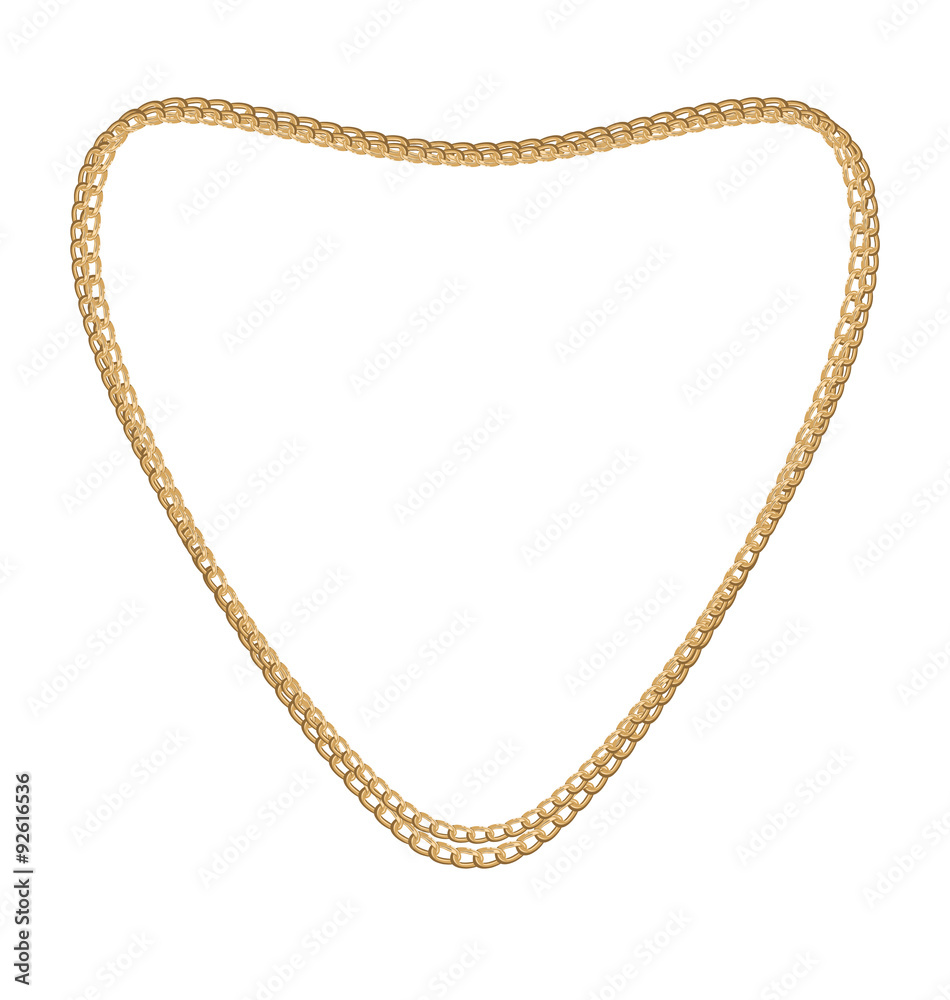 Jewelry Golden Chain of Heart Shape Jewelry Golden Chain of Heart Shape