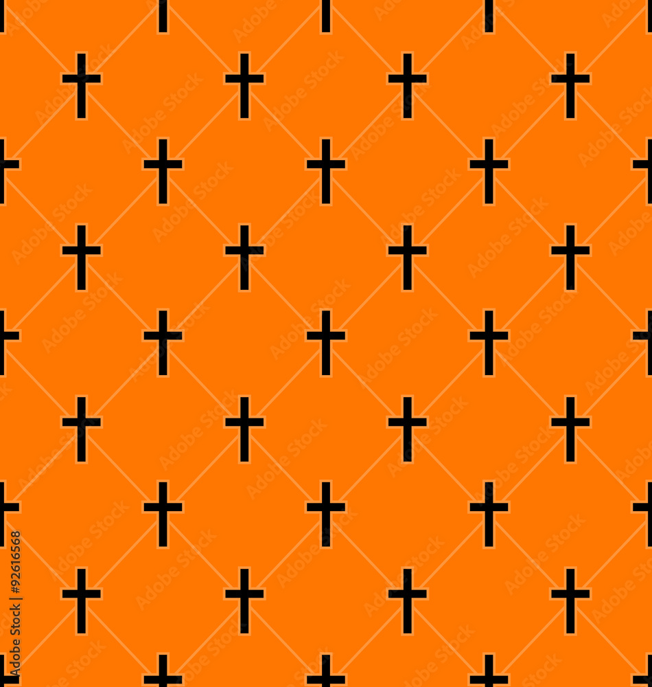 Seamless Texture with Crosses of Graves Seamless Texture with Crosses of Graves