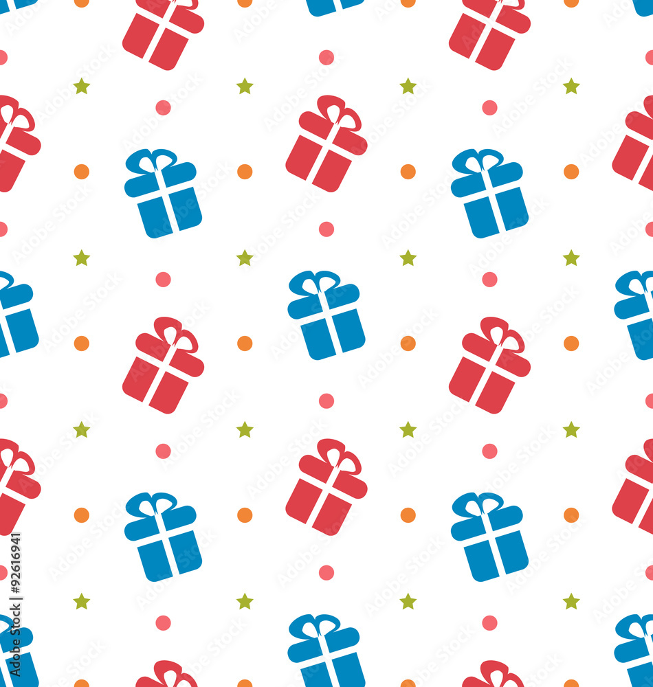 Seamless Texture with Gift Boxes for Celebrate Seamless Texture with Gift Boxes for Celebrate